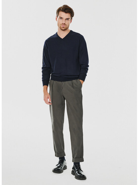 Pako Lorente Pako Lorente Sweter P24WF-2X-015 Granatowy Classic Fit