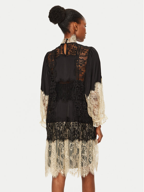 Munthe Munthe Sukienka koktajlowa 244131324444 Czarny Relaxed Fit