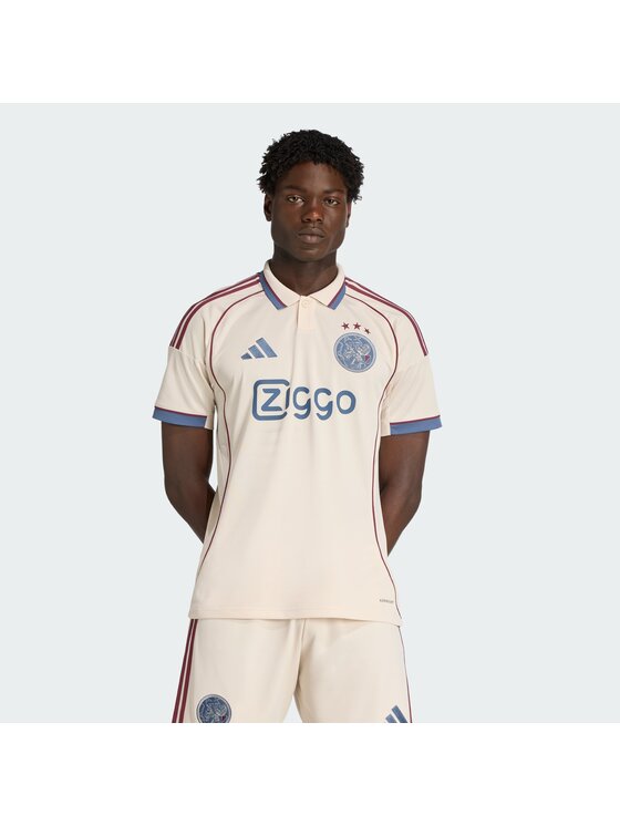 adidas adidas Koszulka techniczna Ajax Amsterdam 25/26 Third Jersey Beżowy Slim Fit