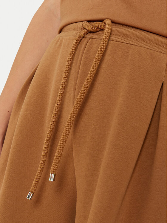 Max Mara Leisure Max Mara Leisure Spodnji del trenirke Curve 2426786068 Rjava Regular Fit