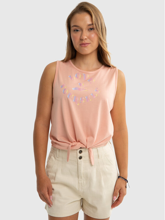 BIG STAR BIG STAR Tank top JAGIENKA Różowy Basic Fit