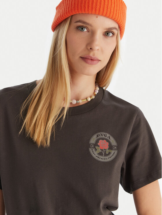 RVCA RVCA T-shirt EVJZT00166 Crna Regular Fit