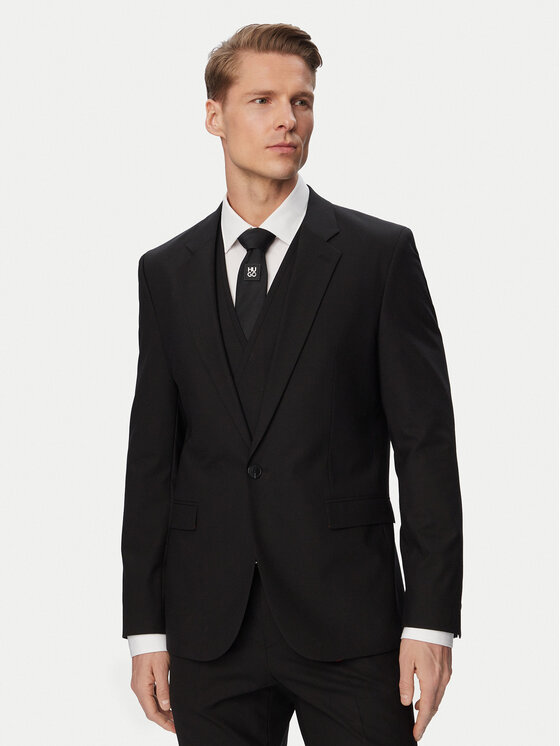 HUGO HUGO Garnitur Arti/Hesten242V1X 50547341 Czarny Extra Slim Fit
