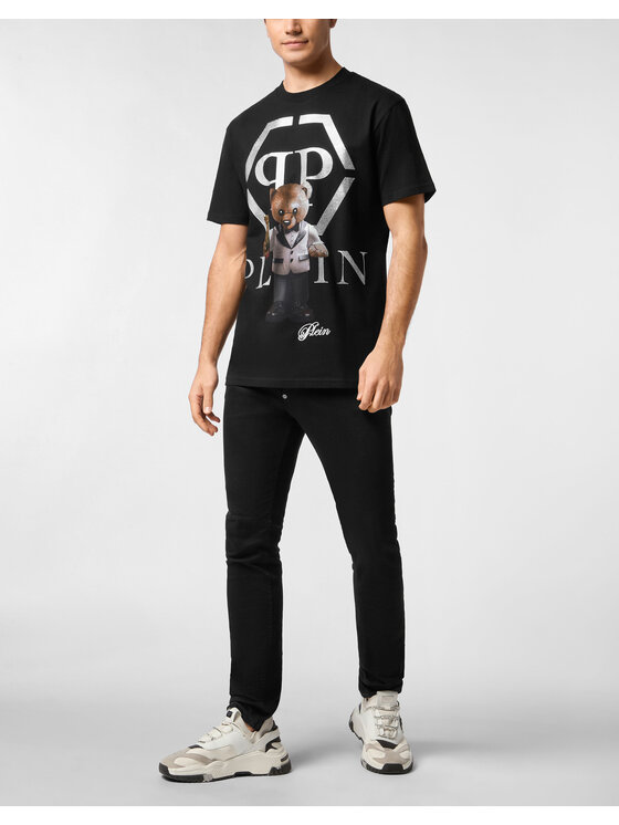 PHILIPP PLEIN PHILIPP PLEIN T-Shirt 27069 Czarny Regular Fit