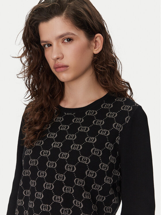 Liu Jo Sport Liu Jo Sport Пуловер TF4228 MS63L Черен Regular Fit