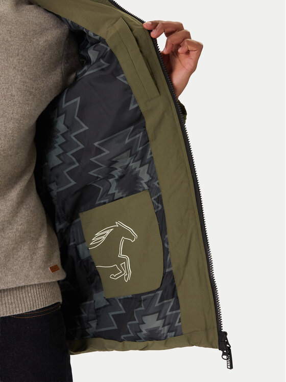 Mustang Mustang Žieminė striukė Oakfield 1016896 Žalia Regular Fit
