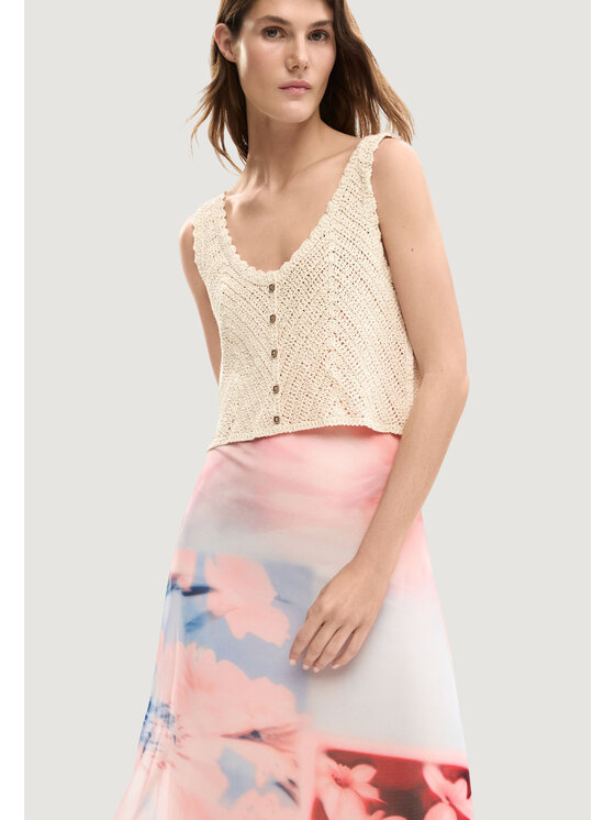 Desigual Desigual Sukienka codzienna VEST_FRIDA Różowy Casual Fit