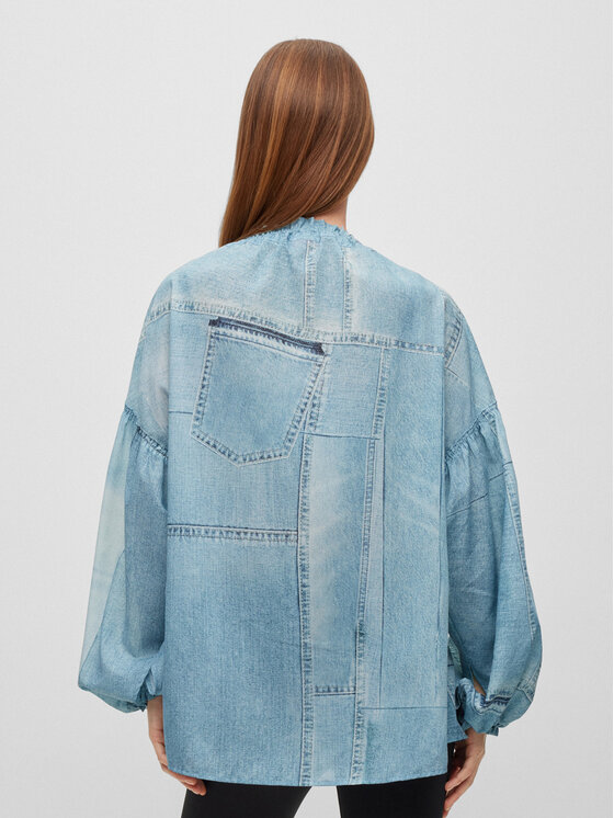 HUGO Hugo Блузка 50488558 Голубий Oversize