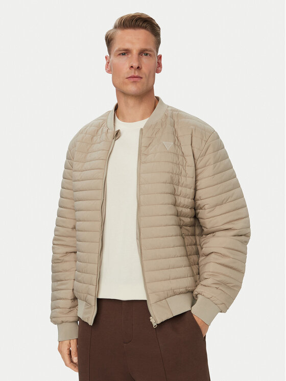 Guess Guess Bomberjacke Z6YL08 W3514 Beige Regular Fit