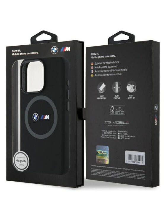 BMW Motorsport BMW Motorsport Etui na telefon Apple iPhone 16 Pro Max Czarny