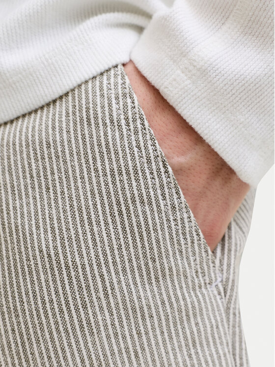 Jack & Jones Jack & Jones Pantaloncini di tessuto Ace Mykonos 12269376 Écru Regular Fit