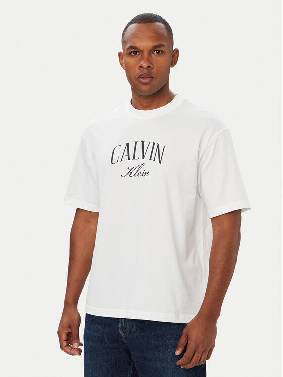 Calvin Klein Jeans Calvin Klein Jeans T-shirt Seasonal Graphic LV04RH813G Bianco Relaxed Fit