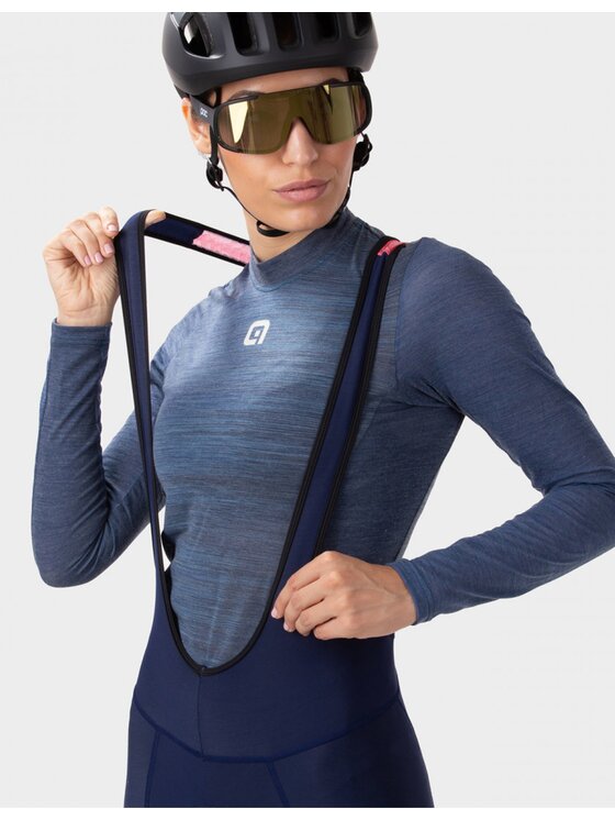 Alé Cycling Alé Cycling Spodnie outdoor Solid Essential Bib Granatowy Fitted Fit
