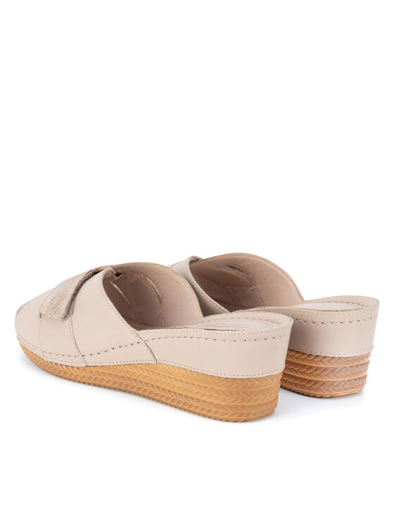Go Soft Go Soft Klapki ARC-2309-07 Beżowy