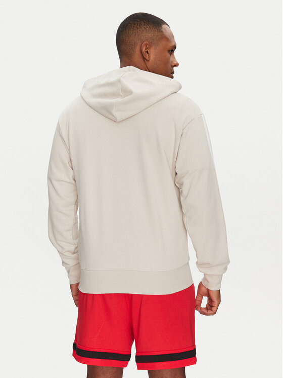 adidas adidas Džemperis ar kapuci Essentials 3-Stripes JE6340 Bēšs Regular Fit
