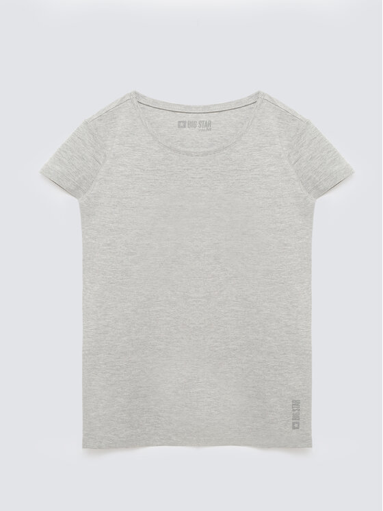 BIG STAR BIG STAR T-Shirt CLASSIC Szary Slim Fit