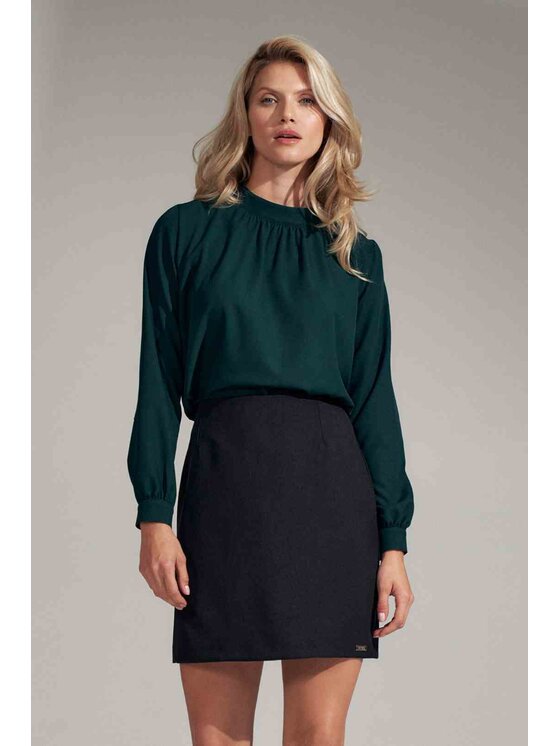 FIGL FIGL Blúzka M730 Zelená Regular Fit