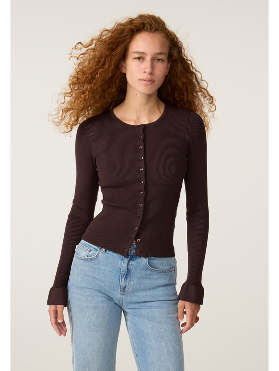 Fabienne Chapot Fabienne Chapot Kardigan 6961-1610-175 Brązowy Regular Fit