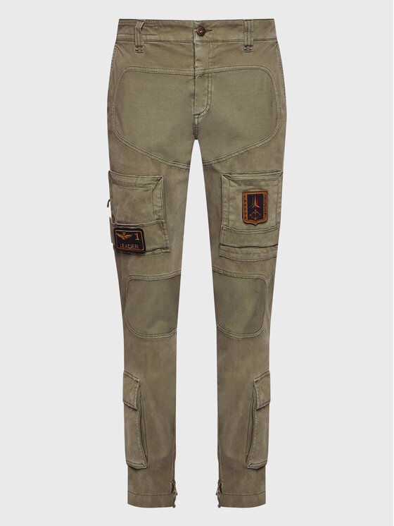 Aeronautica Militare Aeronautica Militare Pantaloni di tessuto 222PA939CT83 Verde Regular Fit