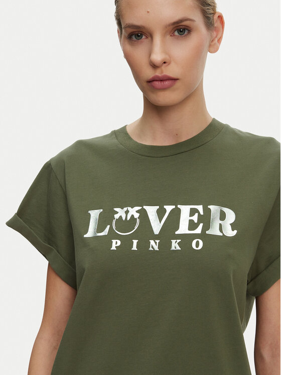 PINKO PINKO T-Shirt 104605 A2D1 V49 Πράσινο Regular Fit