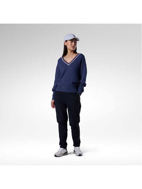 Rossignol Rossignol Sweter W Knitted V Neck Granatowy Regular Fit