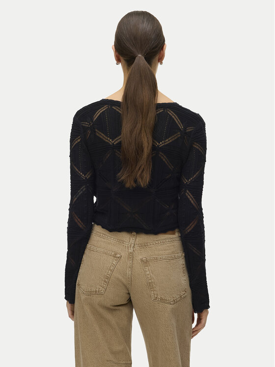 Vero Moda Vero Moda Кардиган Lola 10337188 Чорний Regular Fit