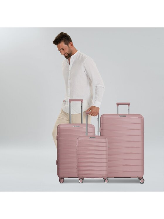 Franky Franky Komplet walizek 301060 Różowy