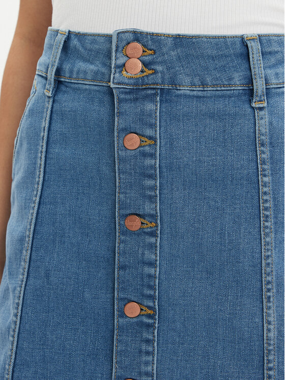 Wrangler Wrangler Spódnica jeansowa 112352524 Niebieski Regular Fit