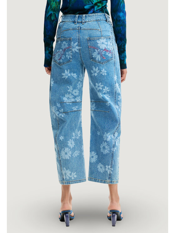 Desigual Desigual Τζιν MAGGI Μπλε Balloon Fit