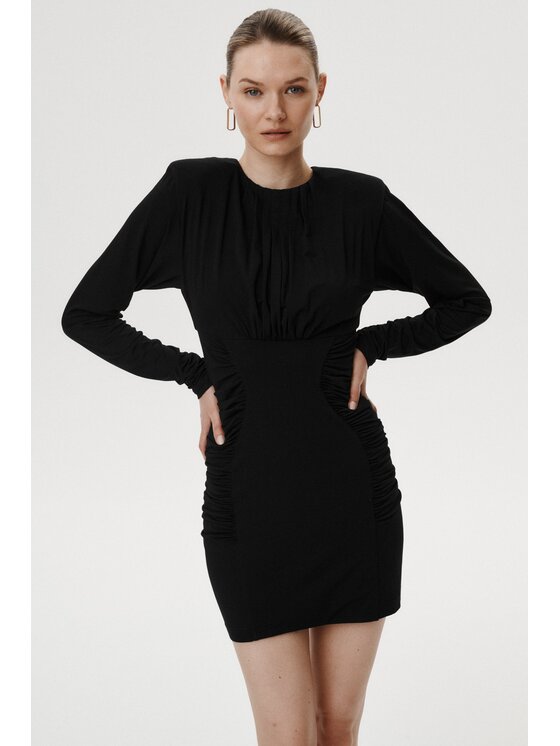 MARI PRETI MARI PRETI Abito da cocktail Voleta Nero Slim Fit