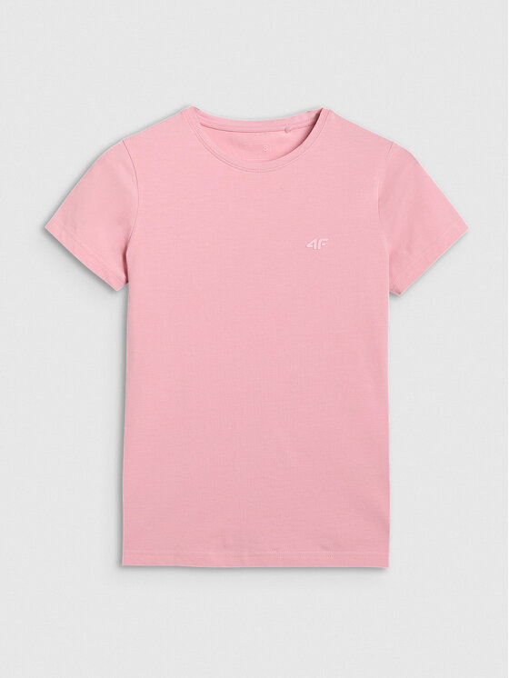 4F 4F T-shirt NOS Rosa chiaro Slim Fit