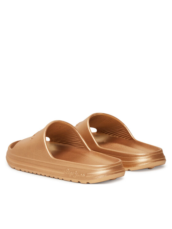 Pepe Jeans Pepe Jeans Şlapi Beach Slidemet PLS70165 Auriu