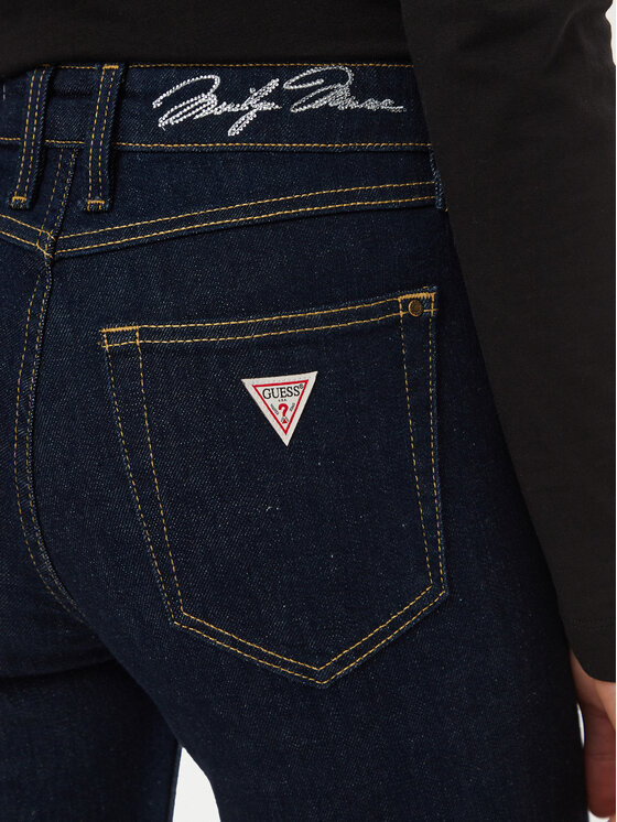 Guess Guess Jeansy W6BAJS D2305 Granatowy Skinny Fit
