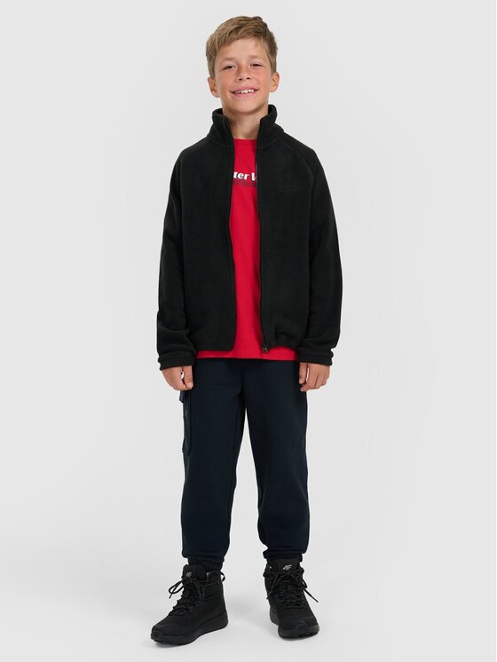 4F 4F Felpa di pile 4FJRAW25TFLEM490-20S Nero Regular Fit