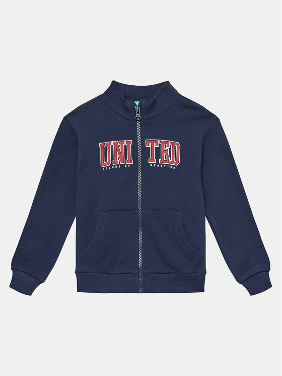 United Colors Of Benetton Bluză 3J70G5033 Bleumarin Regular Fit