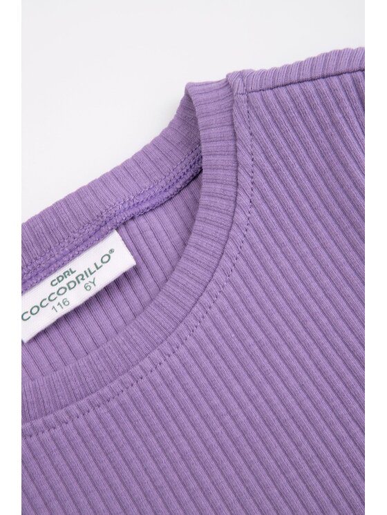 Coccodrillo Coccodrillo T-Shirt WC6143207SGK-016 Fioletowy Regular Fit