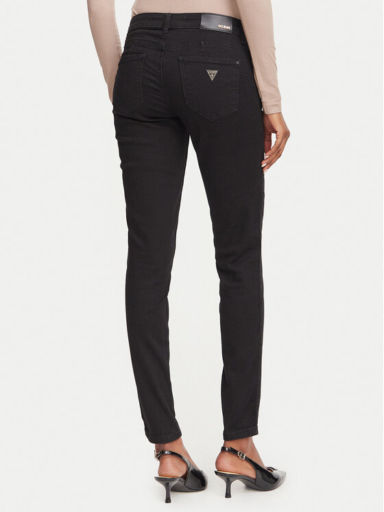 Guess Guess Дънки W6YAJ2 D1585 Черен Skinny Fit