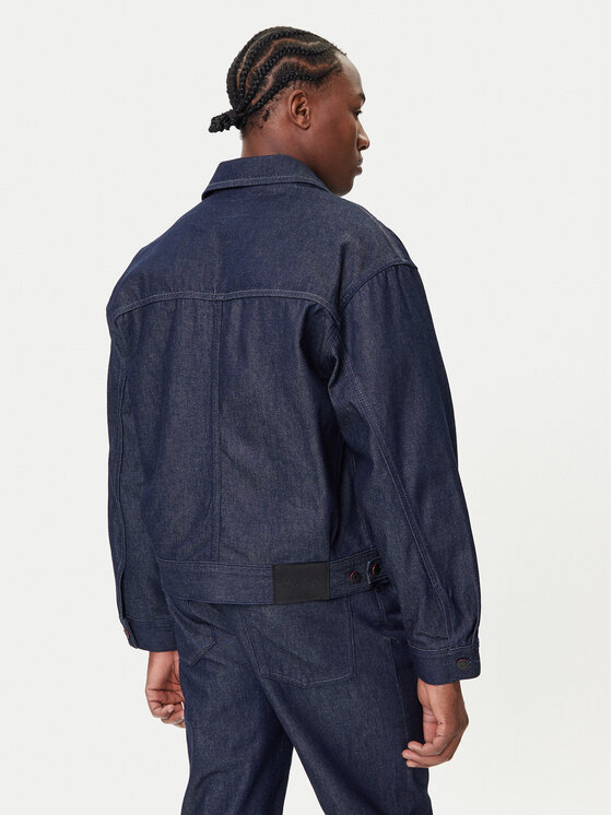 HUGO HUGO Teksajakk 50542915 Tumesinine Relaxed Fit