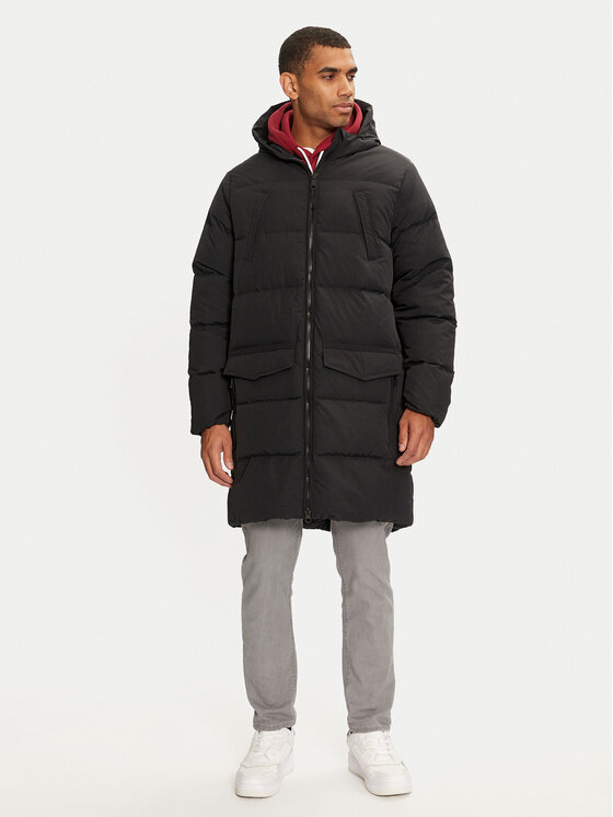 Jack Wolfskin Dūnu jaka Nordlicht A60042 Melns Regular Fit