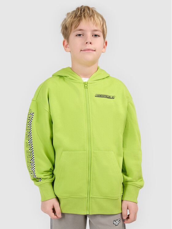 4F 4F Bluza ESPORTS RACING Zielony Loose Fit