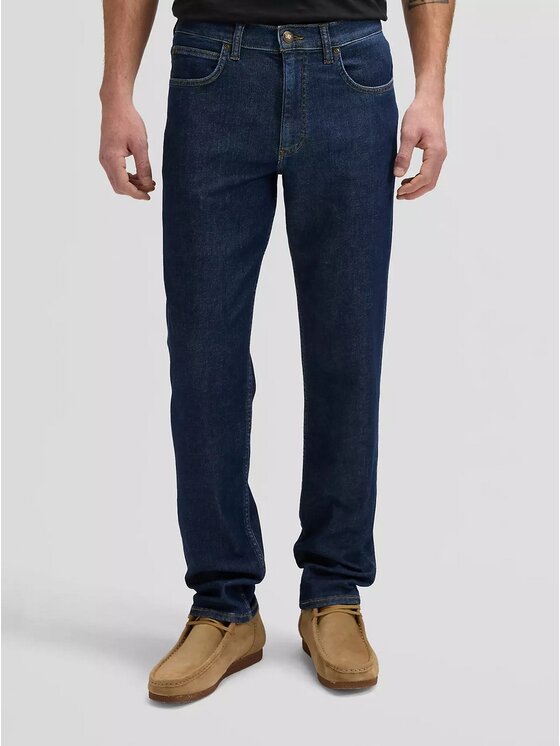 Lee Lee Jeansy Daren Granatowy Straight Leg