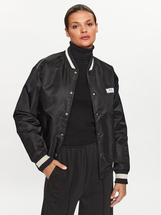 Mercer Amsterdam Mercer Amsterdam Bomber dzseki Unisex Re-Varsity MEAP231010 Fekete Regular Fit
