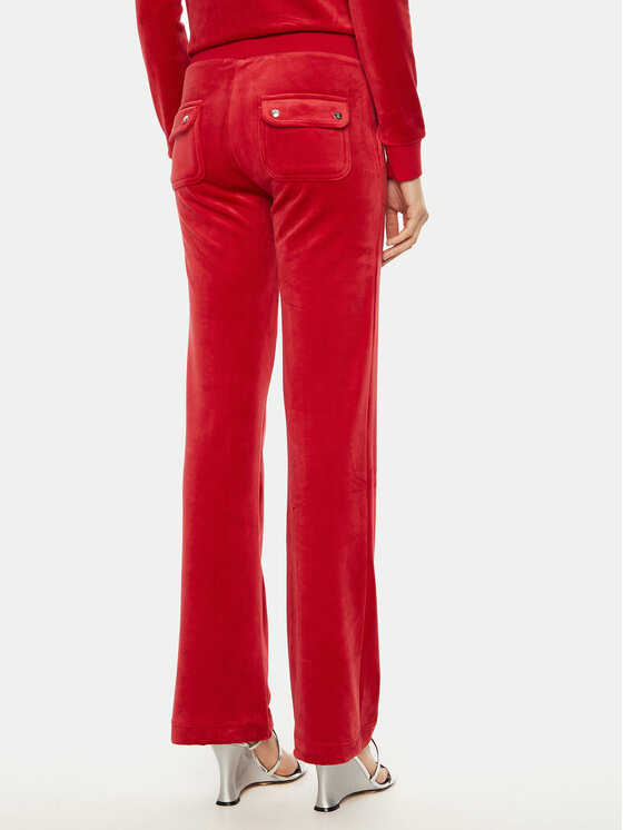 Juicy Couture Juicy Couture Donji dio trenerke Del Ray JCAP180 Crvena Regular Fit