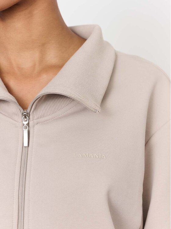 La Mania La Mania Mikina RIPPLE Béžová Classic Fit