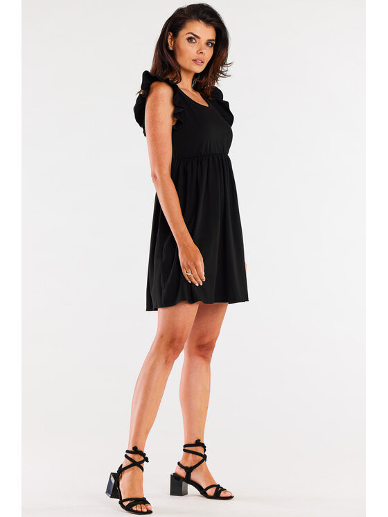 Infinite You Infinite You Sukienka letnia M297 Czarny Basic Fit