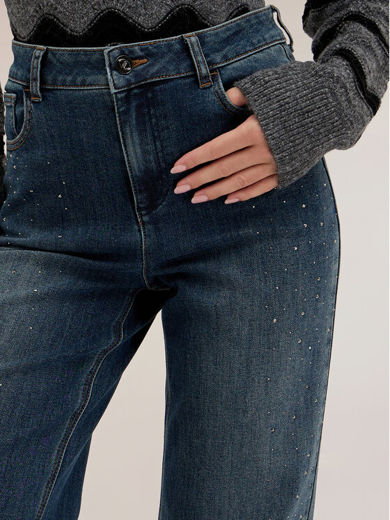 Motivi Motivi Jeansy P411Q004773N004 Niebieski Flared Fit