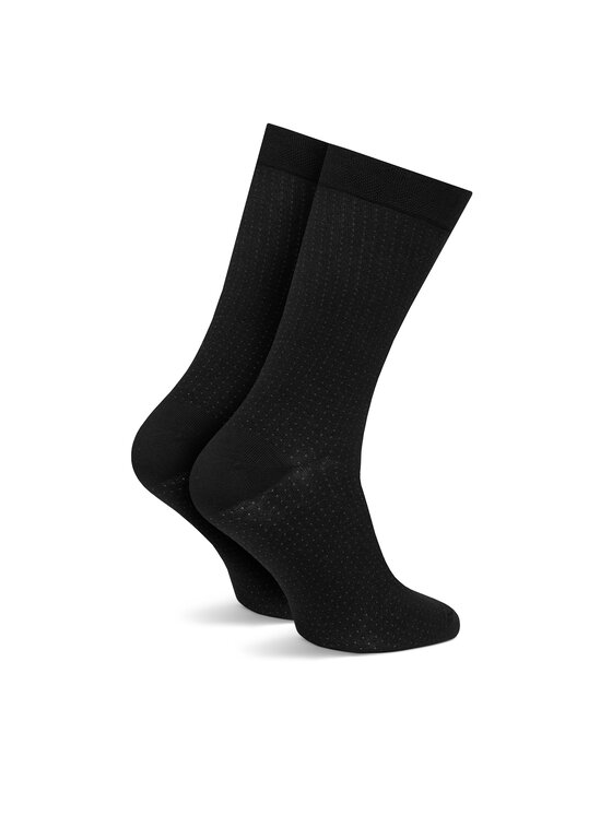 Calvin Klein Calvin Klein 3 vīriešu augsto zeķu pāru komplekts 701235981 Melns