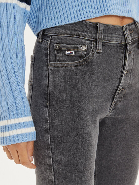Tommy Jeans Tommy Jeans Jeans hlače Sylvia DW0DW19531 Siva Skinny Fit