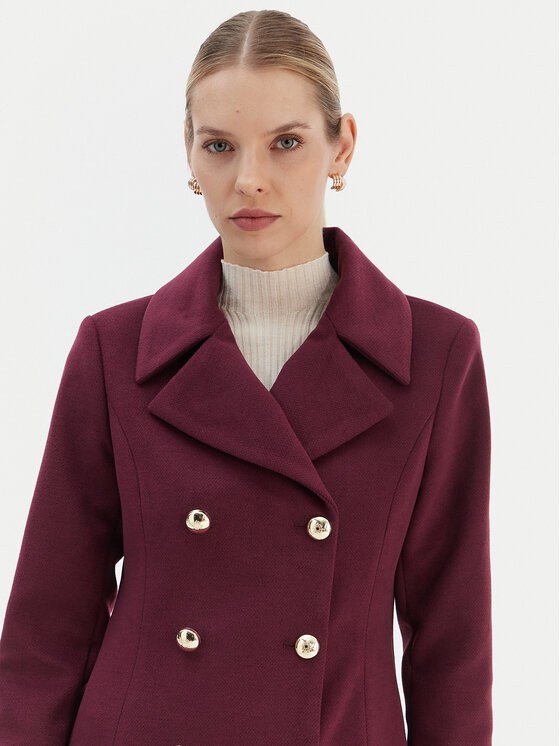 Rinascimento Rinascimento Cappotto di transizione CFC0126730003 Bordeaux Regular Fit