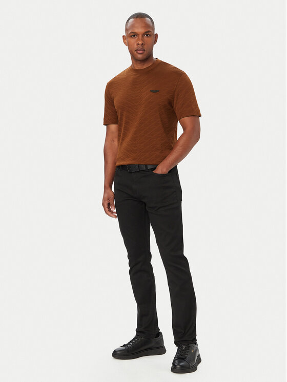 BOSS BOSS T-Shirt C-Thompson 180_AM 50565175 Brązowy Regular Fit